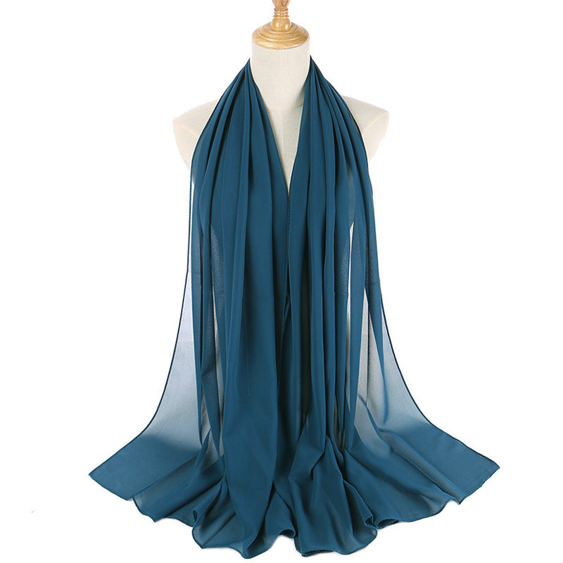 Harbour Blue Bubble Chiffon Scarf