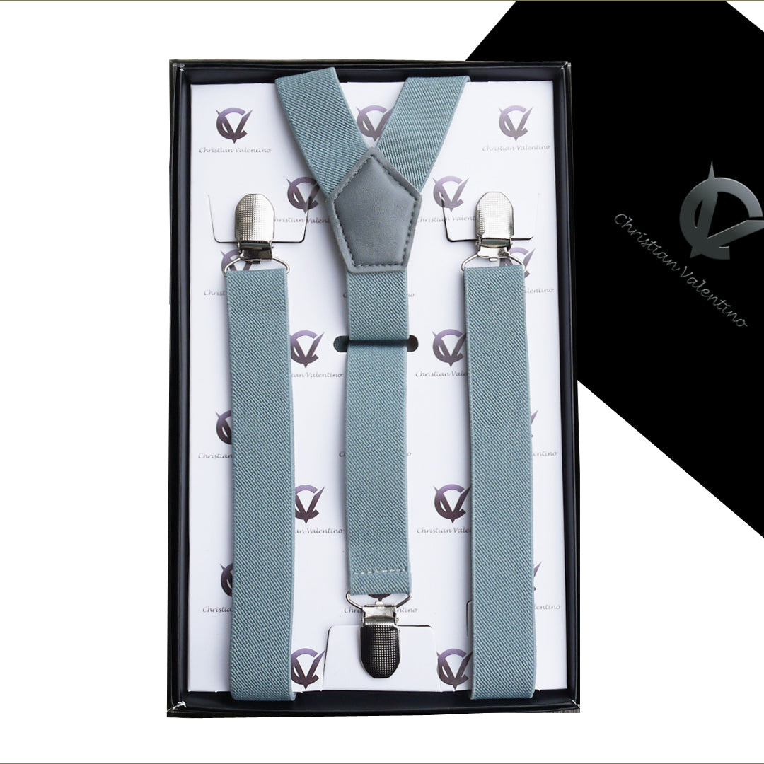 Mid Grey Y2.5cm Men's Braces Suspenders