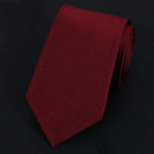 Burgundy Red Silk Tie