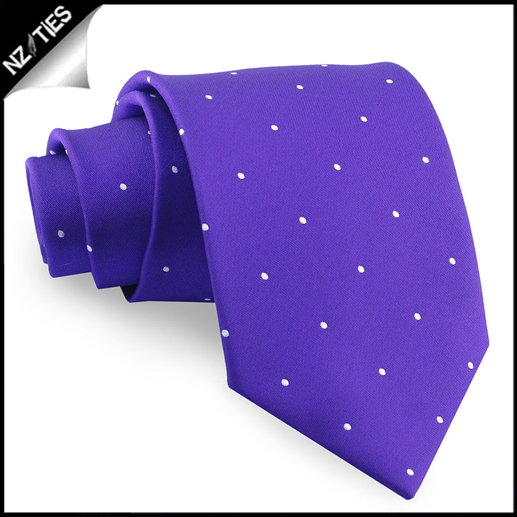 Cadbury Amethyst Pin Dot Mens Tie
