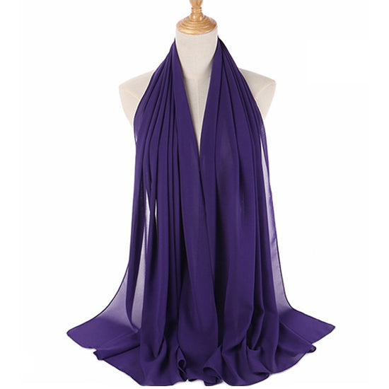 Purple Women's Chiffon Scarf