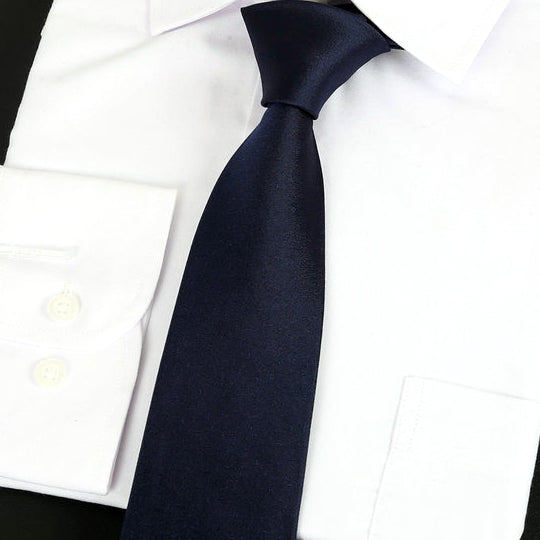 Dark Blue Silk Tie 2