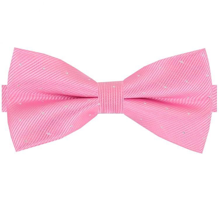 Pink with Small Dots Bow Tie