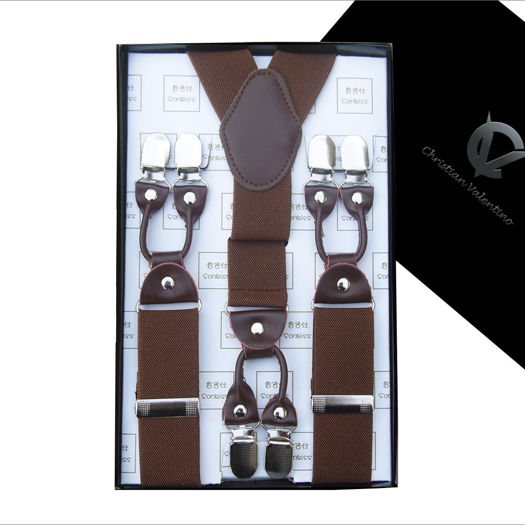 Mid Brown Leather Attachment Braces