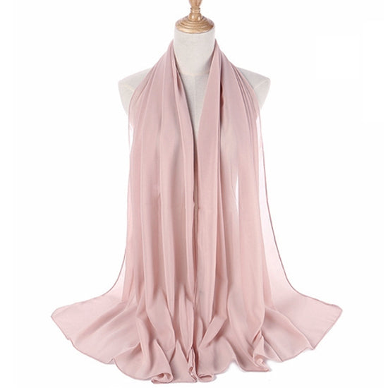 Blush Nude Bubble Chiffon Scarf