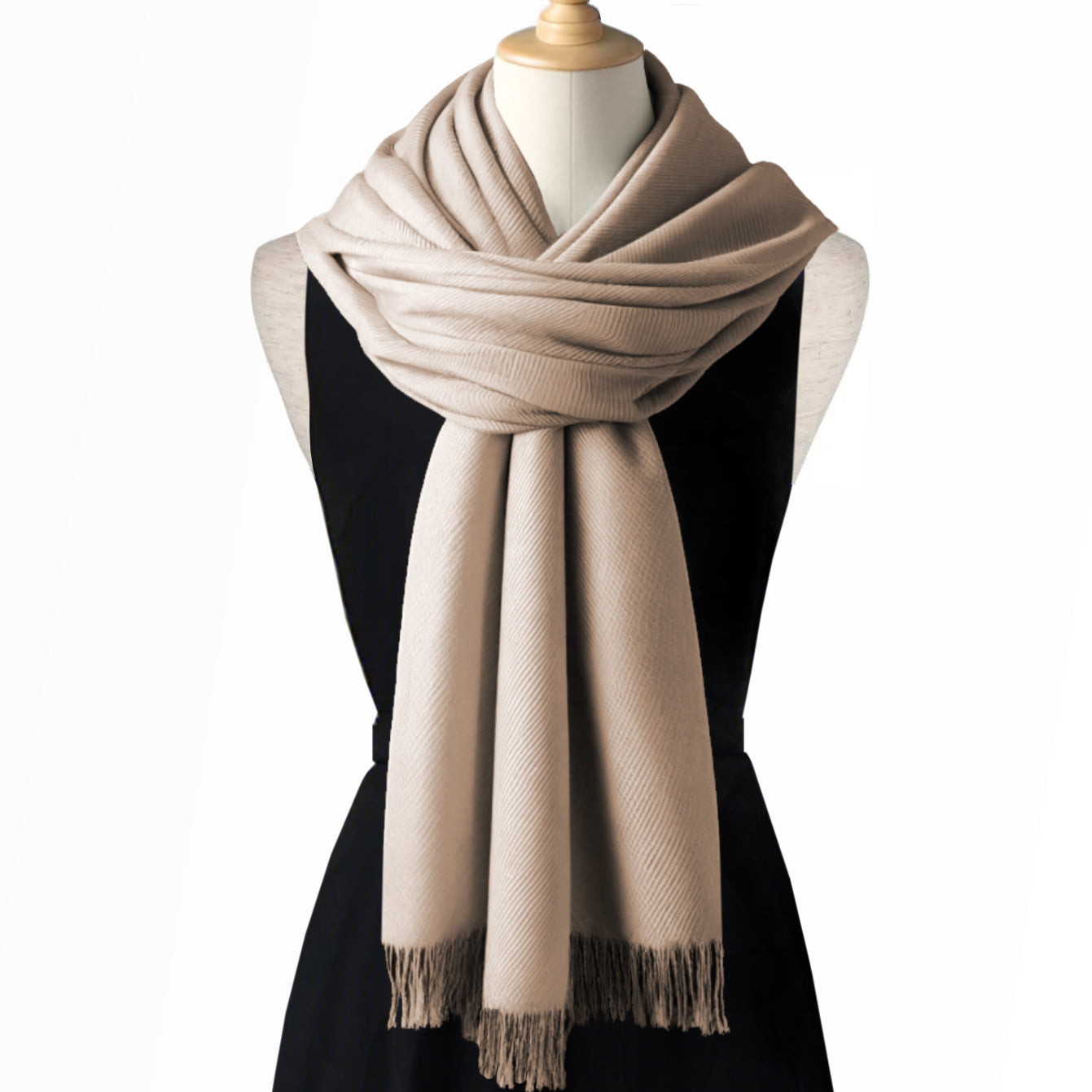 Beige Ladies Pashmina Scarf