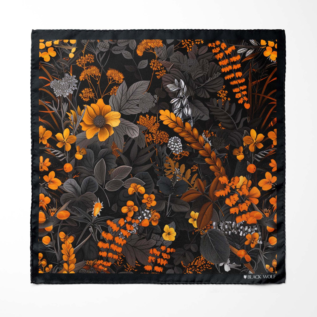 Genuine Silk Autumnal Tree Ascot Cravat