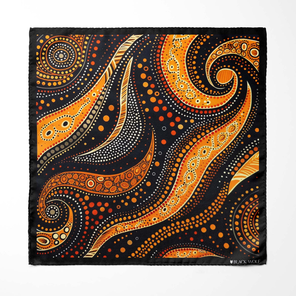 Genuine Silk Dreamlines Aboriginal Ascot Cravat