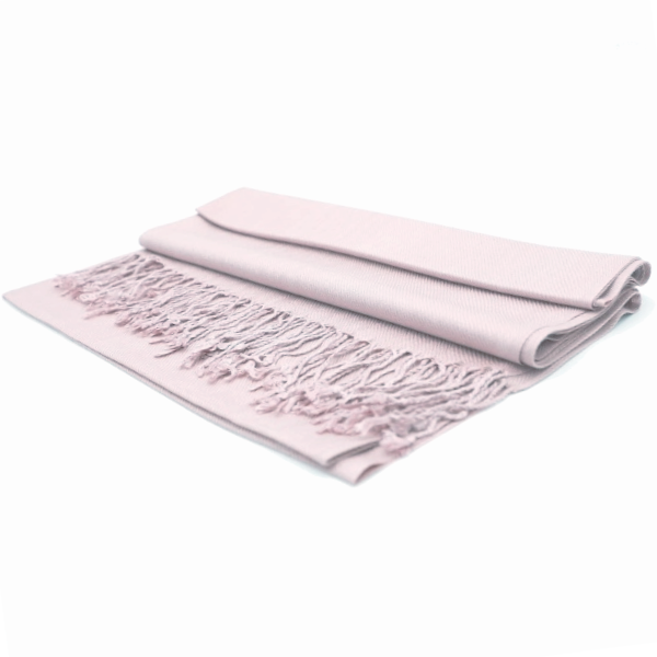 Nude Pink Ladies Pashmina Scarf