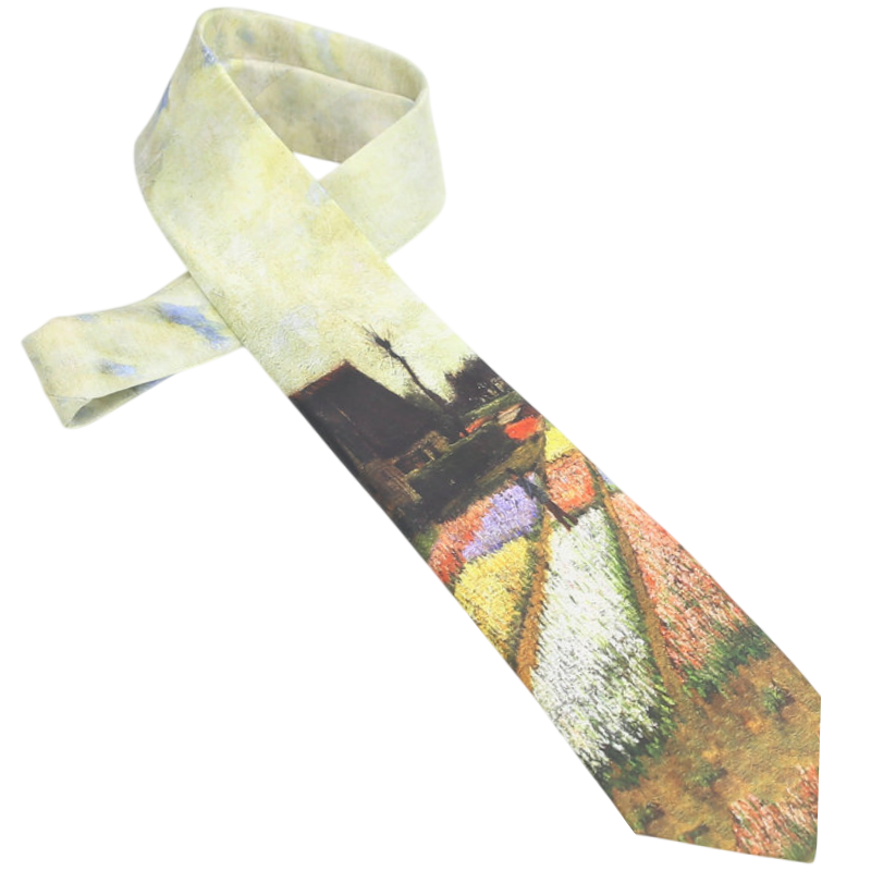 Van Gogh Bulb Fields Slim Tie