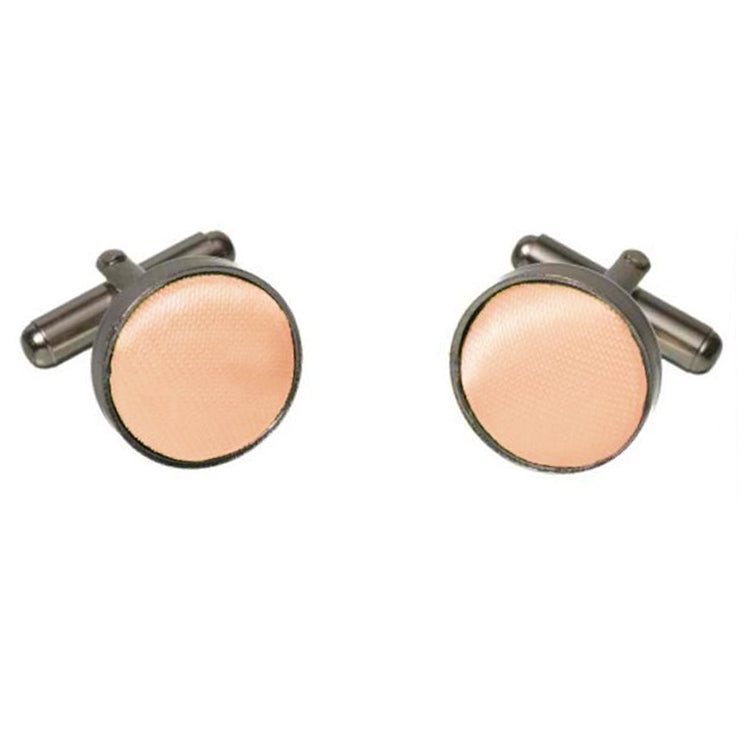 Mens Apricot Peach Cufflinks