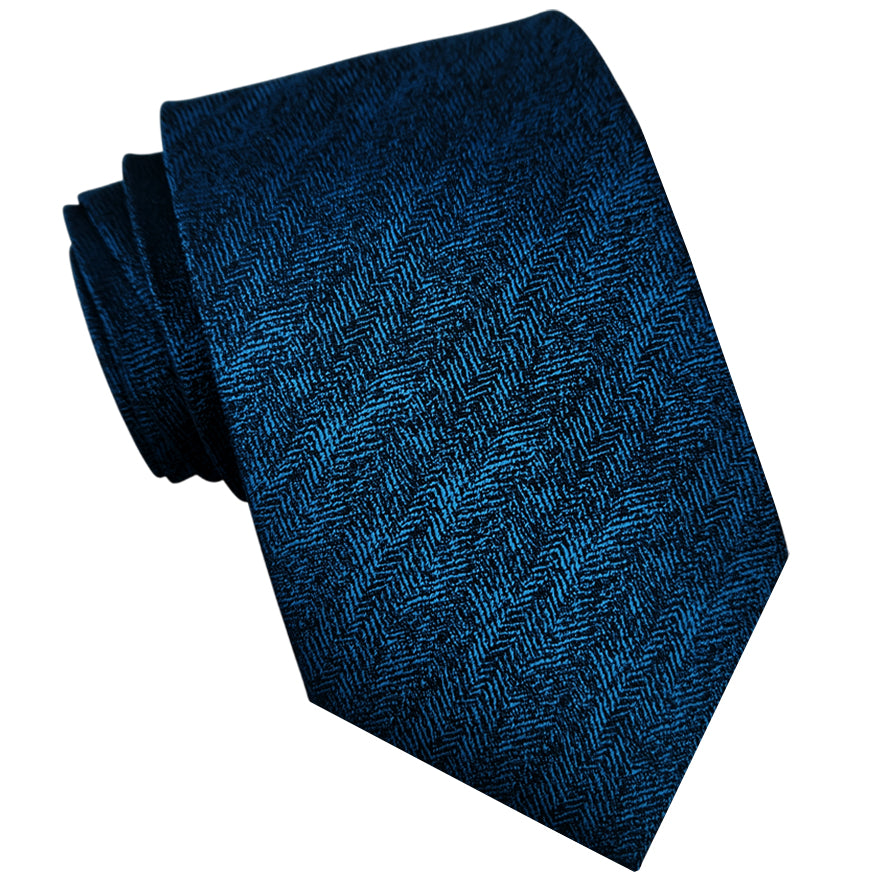 Azure Blue Texture Tie
