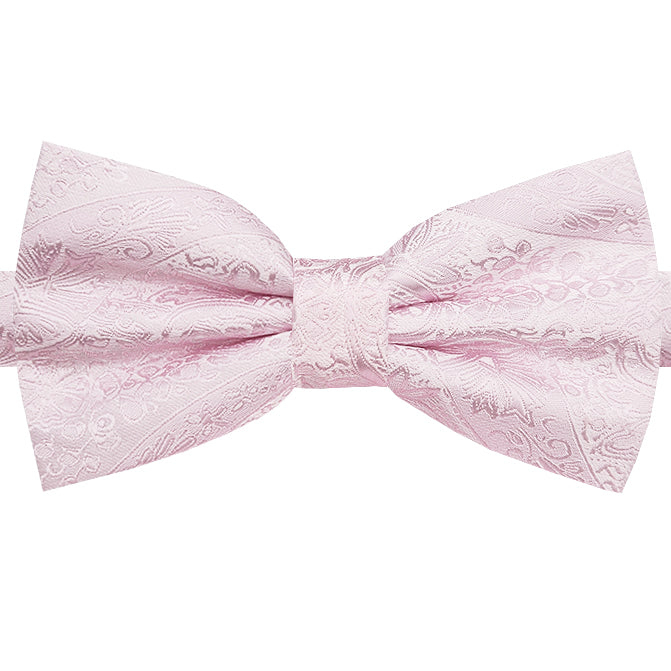 Baby Pink Paisley Bow Tie