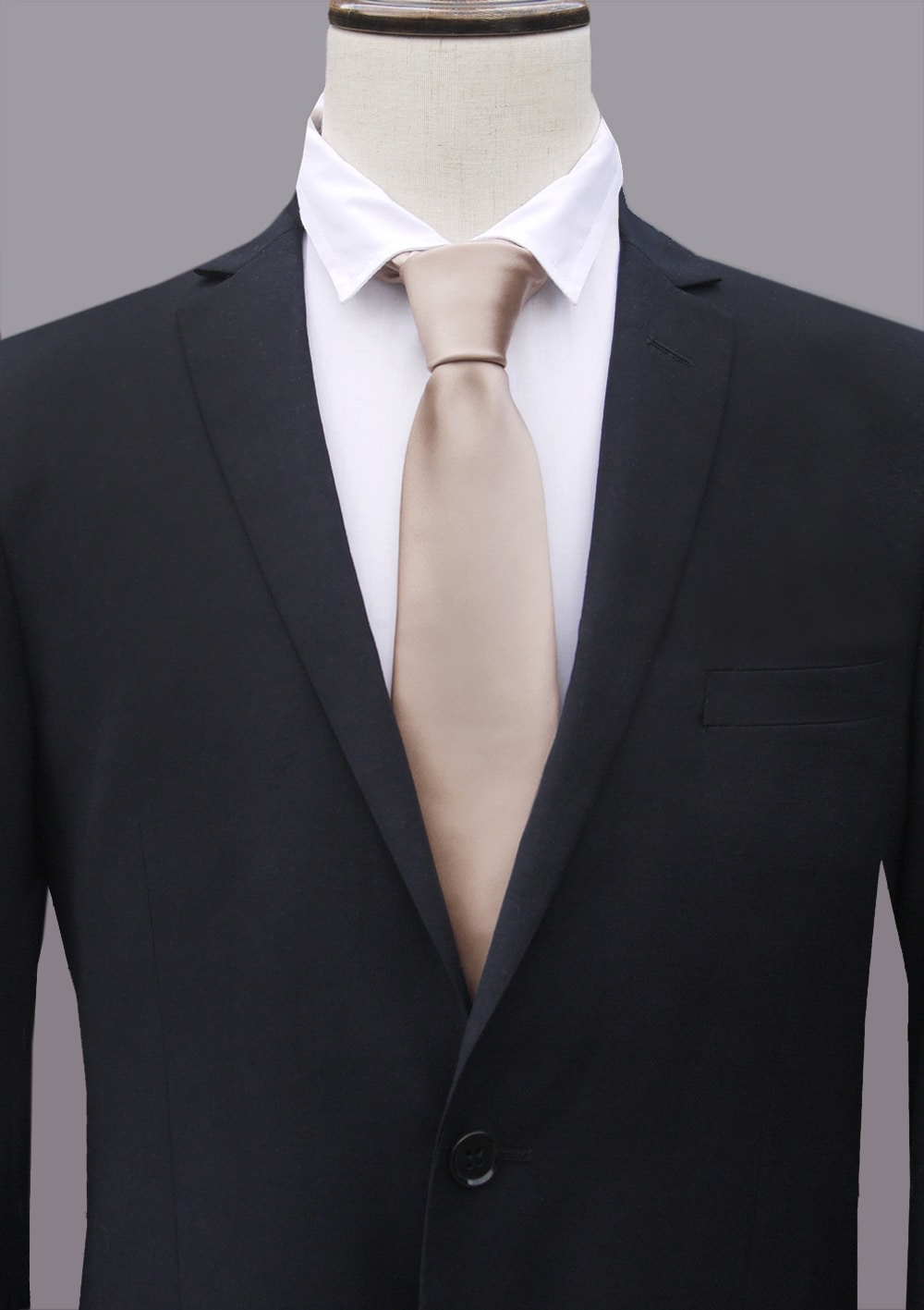 Mens Beige Tan Mocha Tie