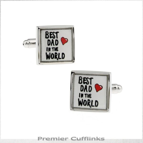 BEST DAD IN THE WORLD CUFFLINKS