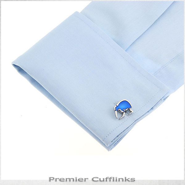BLUE KIWI CUFFLINKS