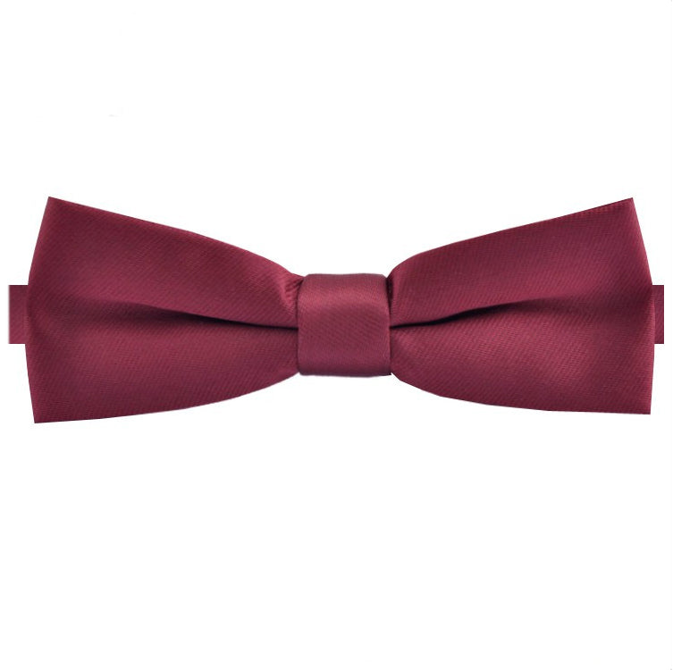 burgundy red slim style bow tie