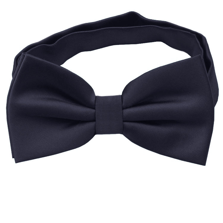 Charcoal Dark Silver Grey Bow Tie
