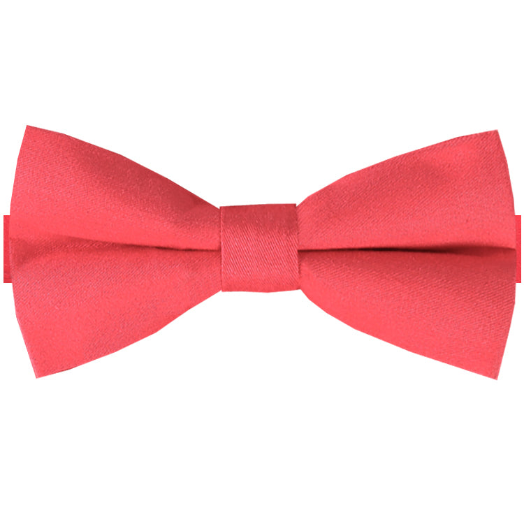 Bright Red Cotton Men's Bow Tie