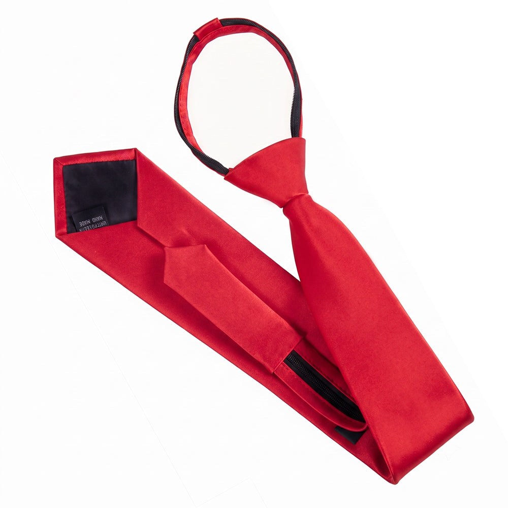 Bright Red Zipper Tie 8.5cm