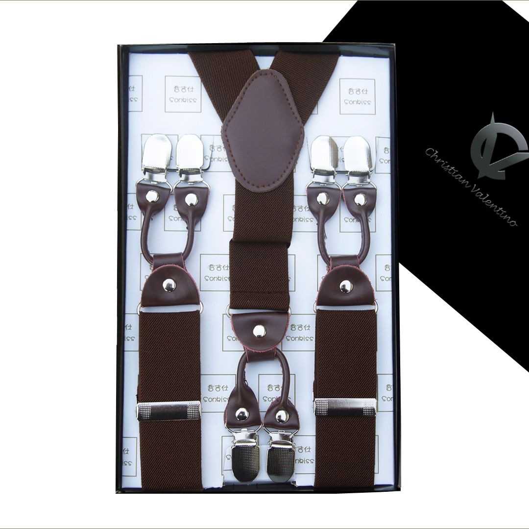 Dark Brown Leather Attachment Braces