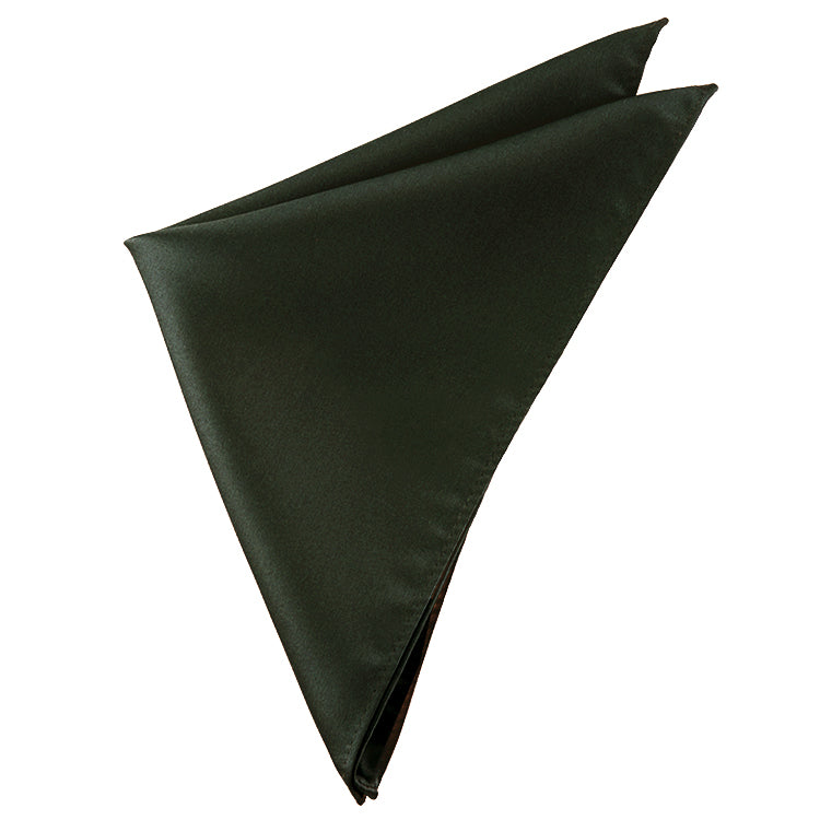 Mens Dark Olive Pocket Square
