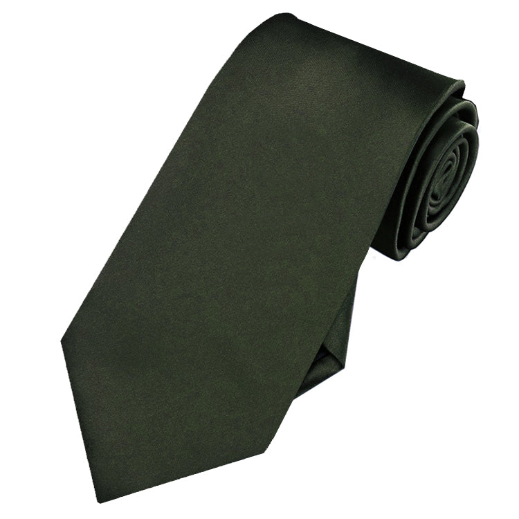 Dark Olive Slim Tie