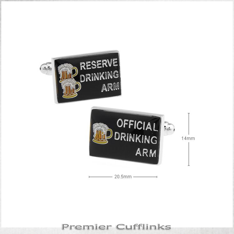 DRINKING ARM CUFFLINKS