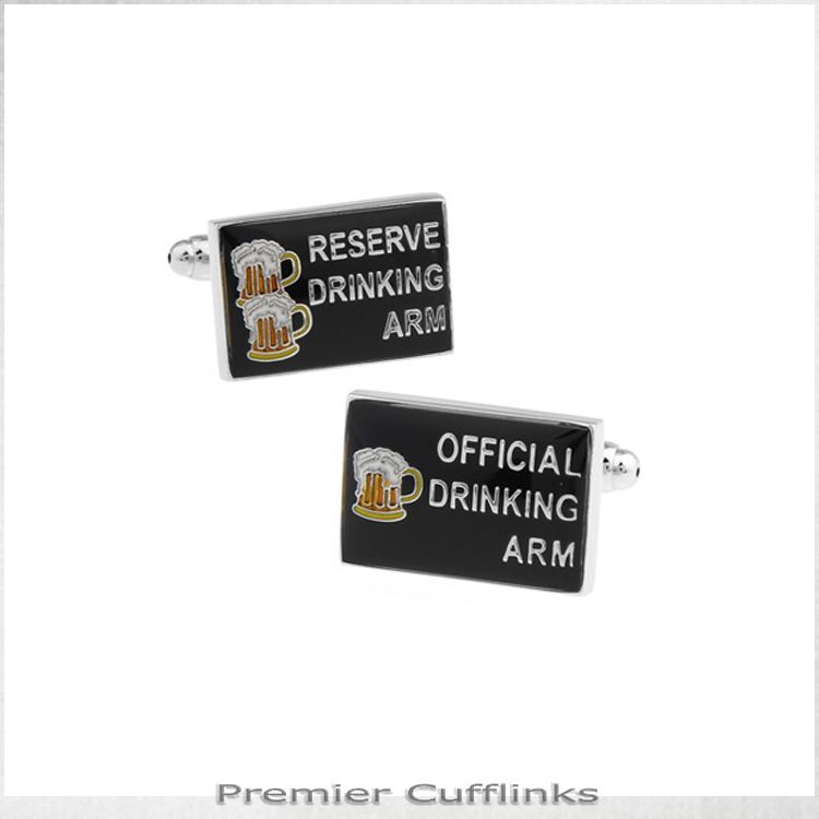 DRINKING ARM CUFFLINKS