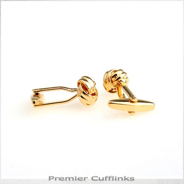 GOLD KNOT CUFFLINKS