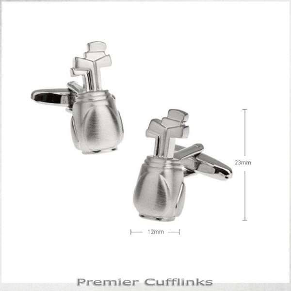 GOLF BAG AND CLUBS CUFFLINKS
