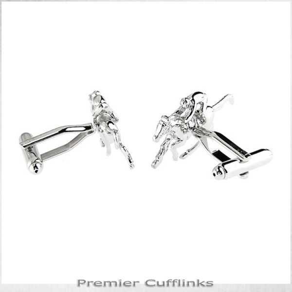 HORSE AND JOCKEY CUFFLINKS