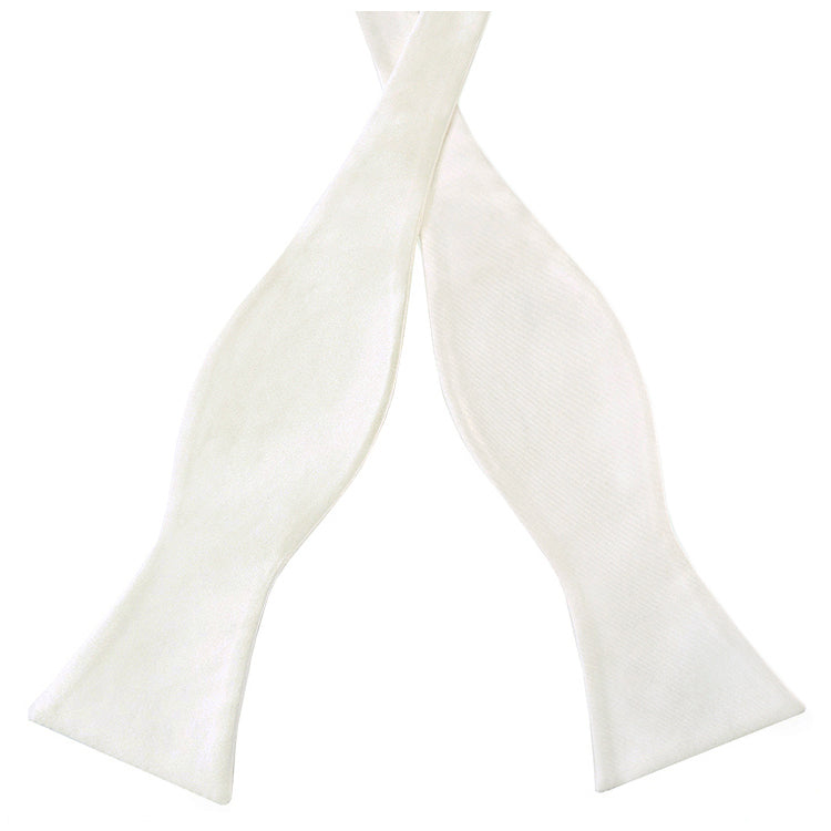 Ivory Champagne Self Tie Bow Tie