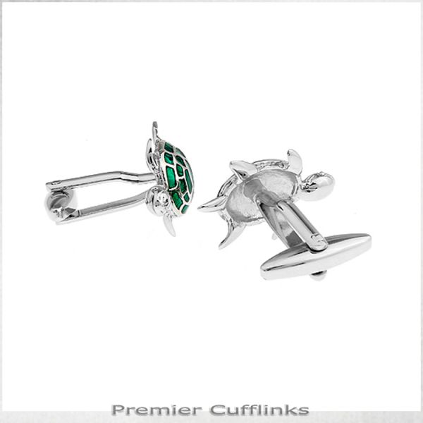 JADE TURTLE CUFFLINKS