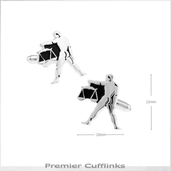 LIBRA STAR SIGN CUFFLINKS