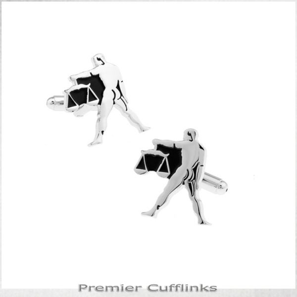 LIBRA STAR SIGN CUFFLINKS