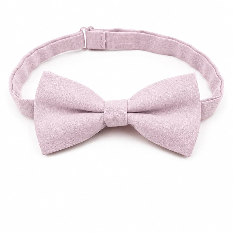 Boy's Light Pink Cotton Bow Tie