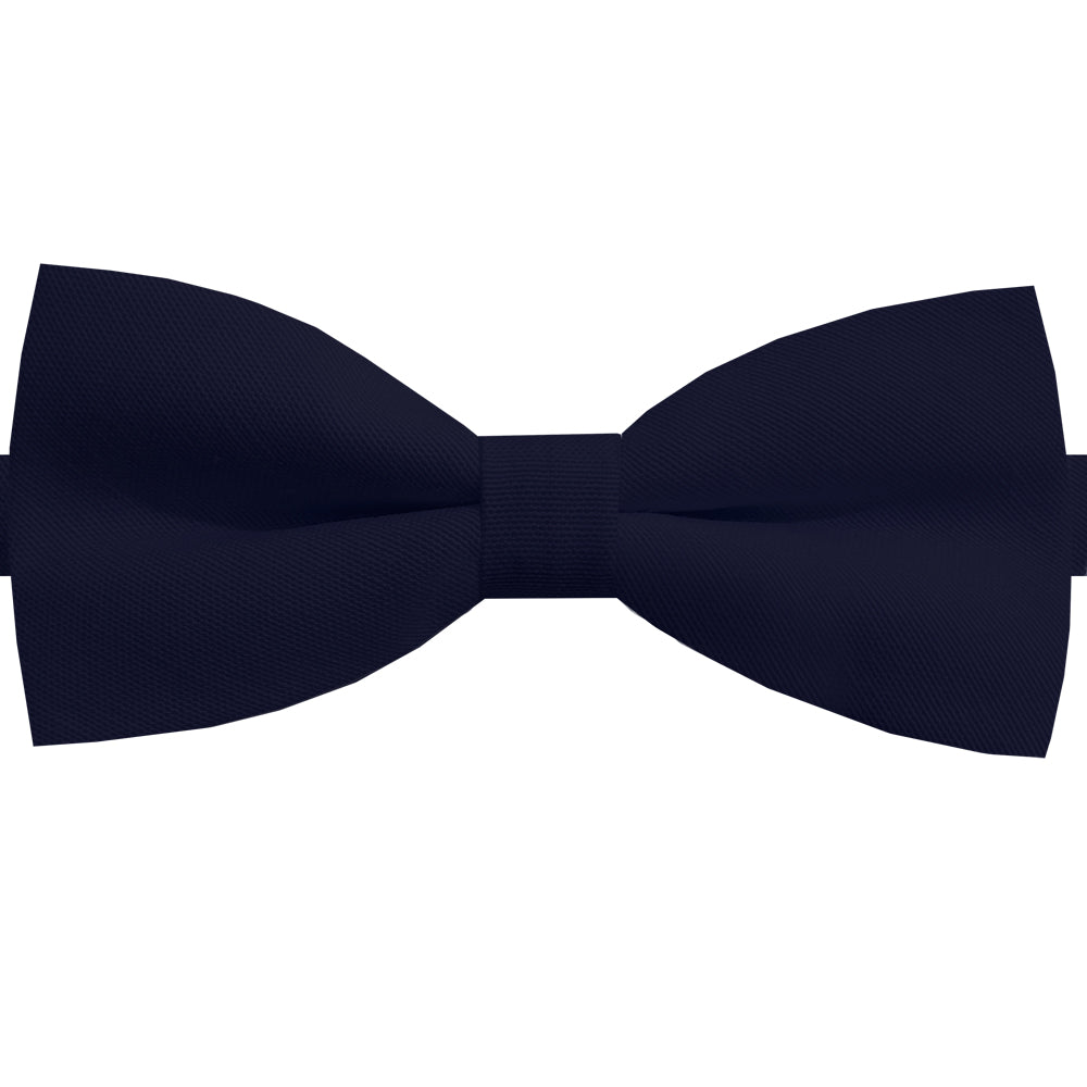 Dark Blue Cotton Mens Bow Tie