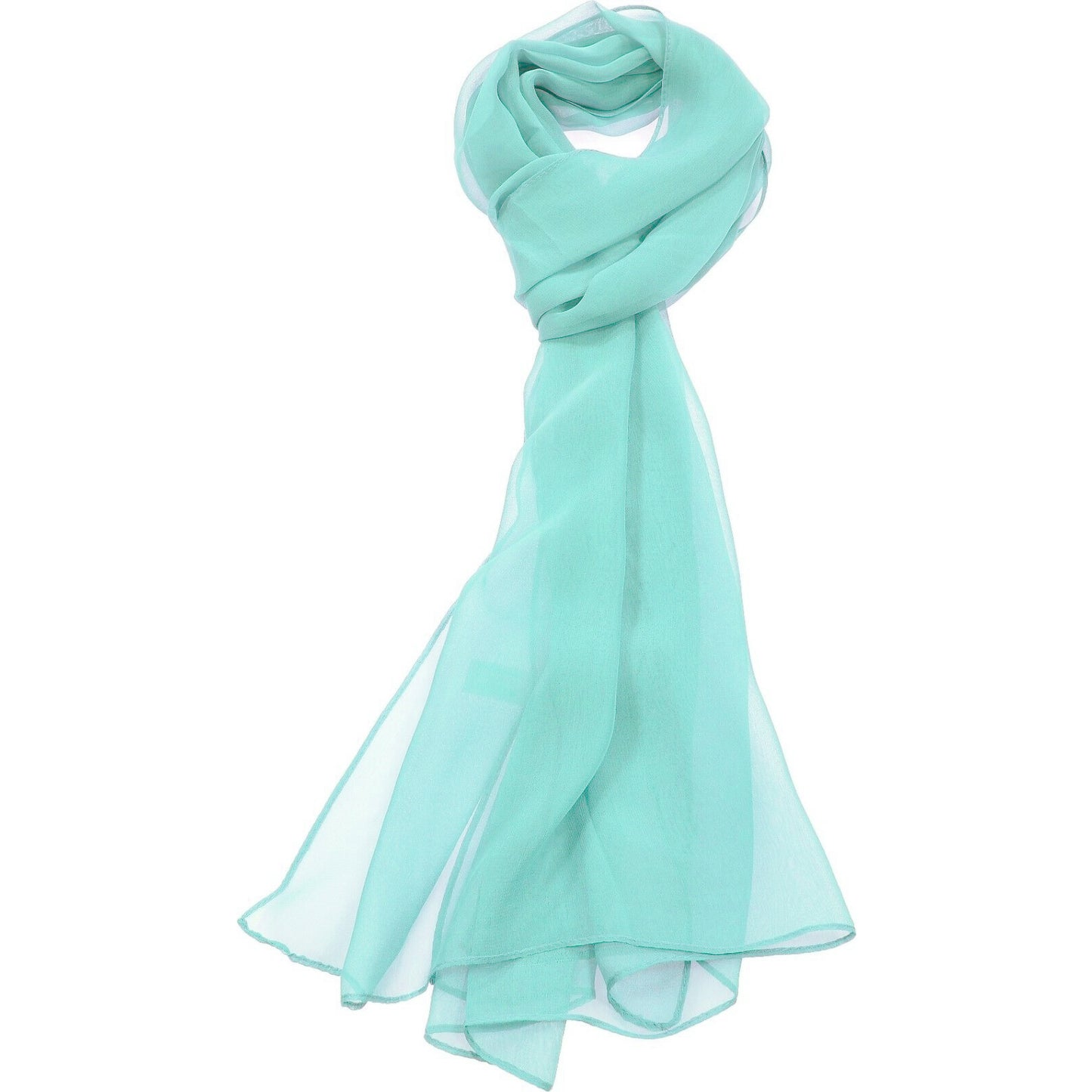 Mint Green Chiffon Scarf