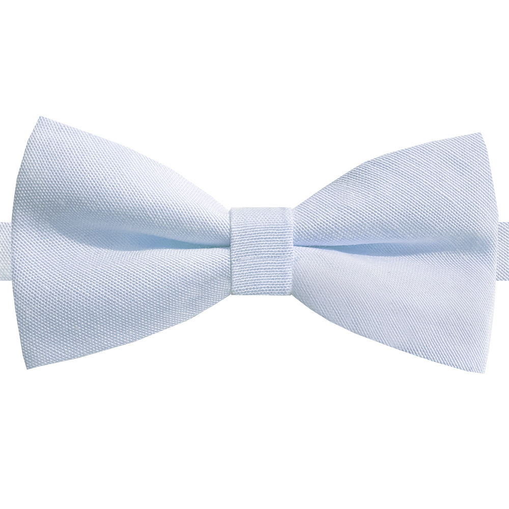 pale blue cotton bow tie