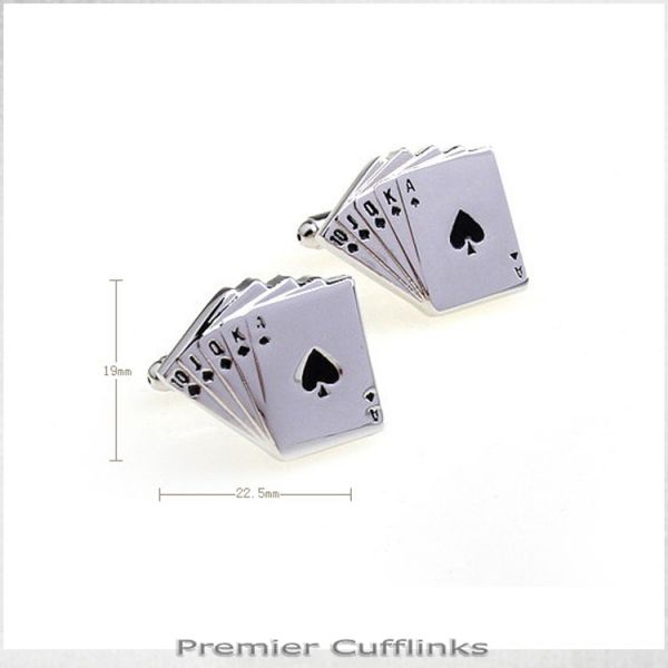 ROYAL FLUSH CUFFLINKS