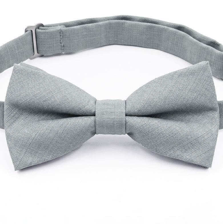 Sage Grey Bamboo and Cotton Blend Men's Bow Tie
