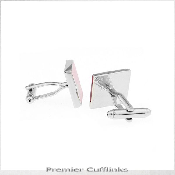 SHADES OF PINK SQUARES CUFFLINKS