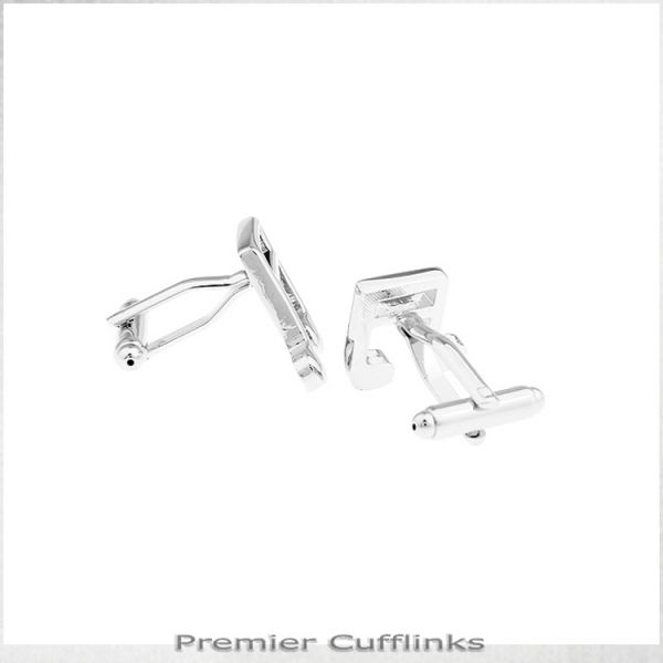 SILVER MUSIC NOTES CUFFLINKS