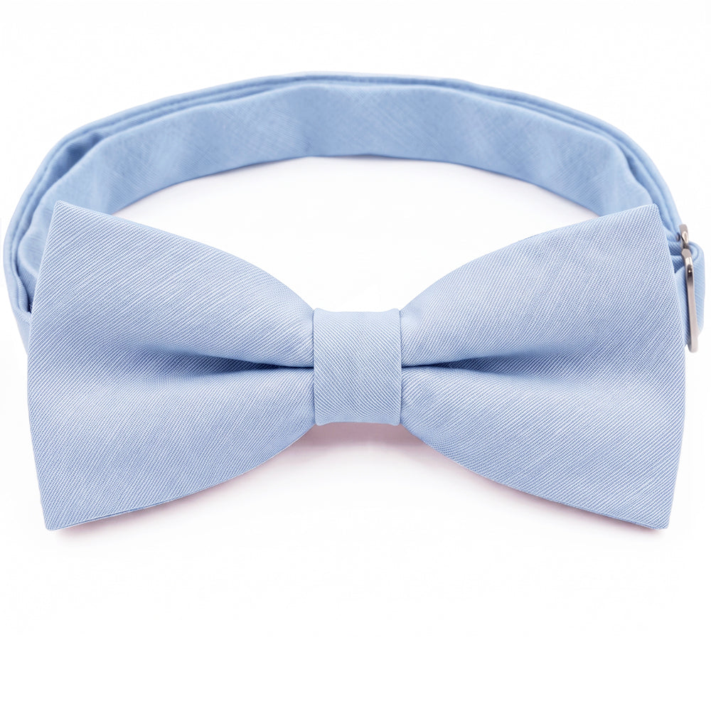 Sky Blue Bamboo and Cotton Blend Bow Tie