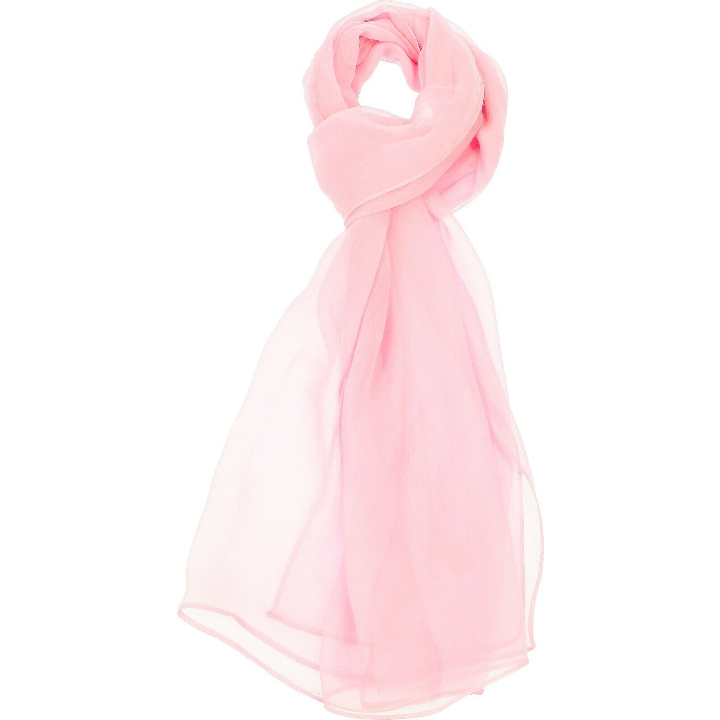 Soft Pink Chiffon Scarf