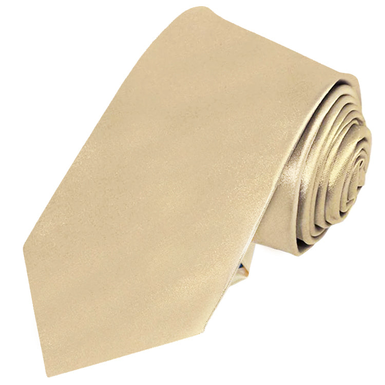 Sparkling Champagne Gold Slim Tie