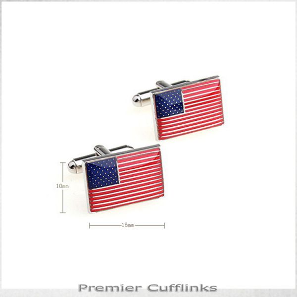 USA FLAG CUFFLINKS