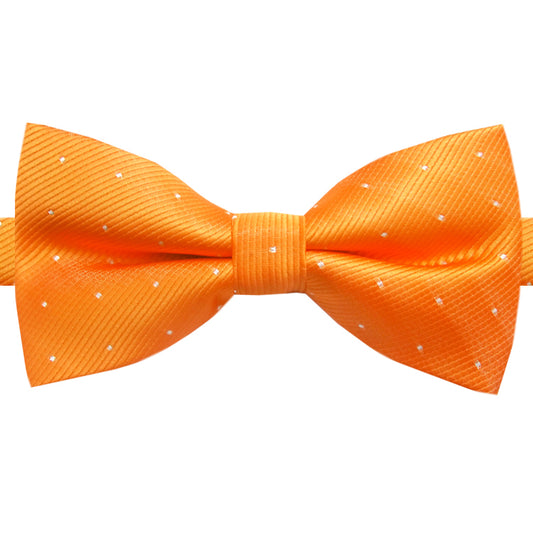 Orange with Small Dots Bow Tie