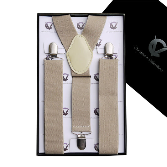 Mocha Y3.5cm Men's Extra Large Braces Suspenders